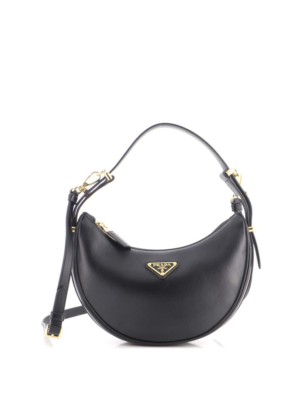 Prada Arque Half Moon Hobo Leather #365414P25B